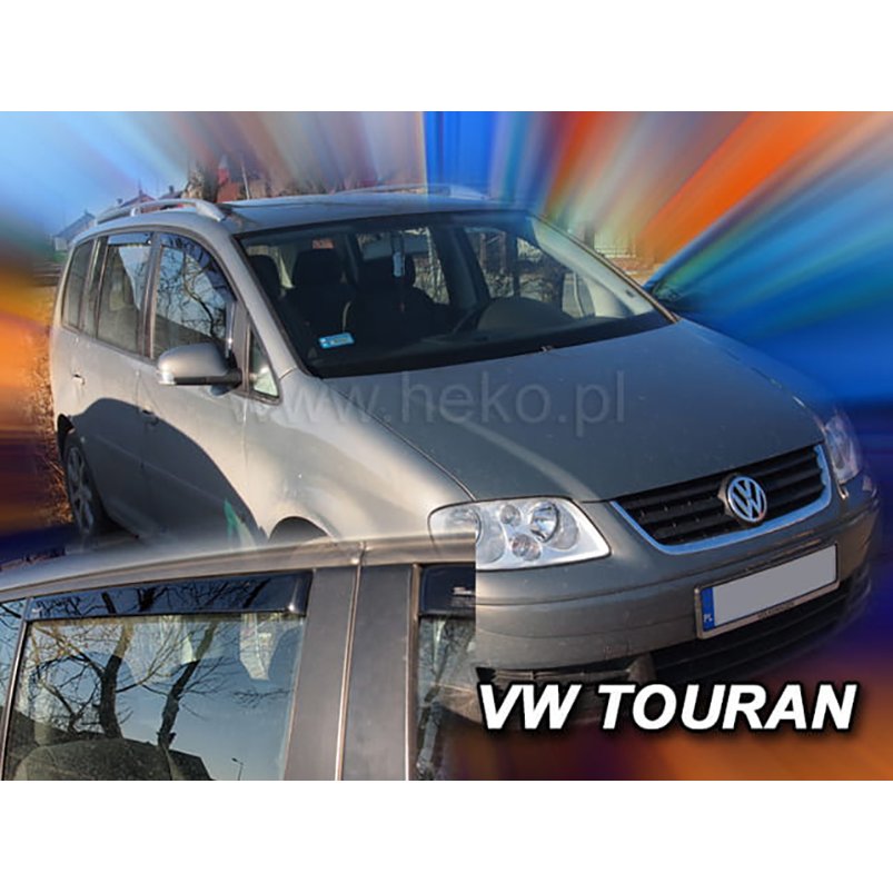 VW トゥーラン/TOURAN(1T) ドアバイザーF＆Rset【Team HEKO/ヘコ製】