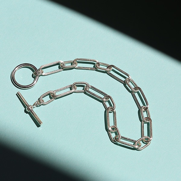 M\u0026S OVAL CHAIN SILVER LINK BRACELET/オーバル チェーン店 リンクシルバーブレスレット me01 br03 男女兼用アクセサリー-ジュエリー・アクセサリー-ブレスレット