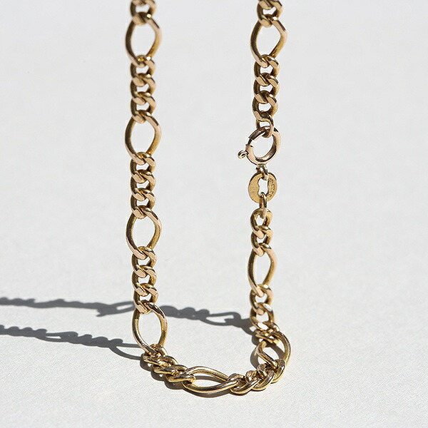 UK VINTAGE 1989 GM LONDON IMPORT MARK 9CT GOLD FIGARO CHAIN BRACELET me01 br03