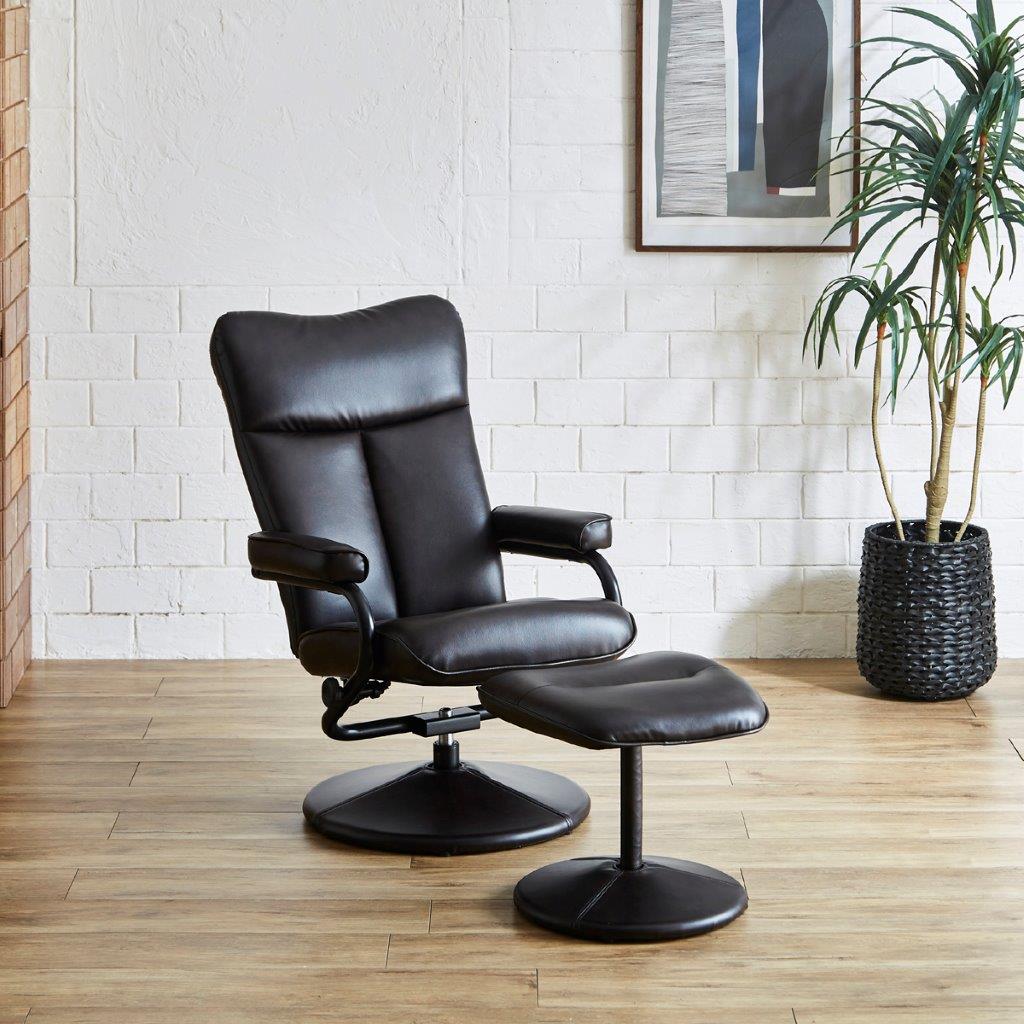 楽天市場】パーソナルチェア オットマン付き 肘付き アームチェア 椅子