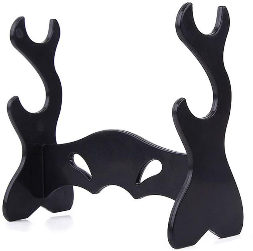 楽天市場】刀置き 刀掛け 組み立て プラスチック 二本掛 高さ11cm 横幅