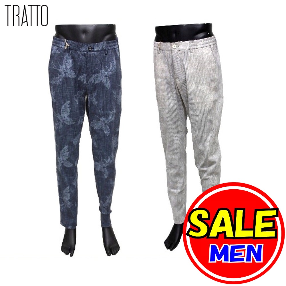 Tratto メンズウェア 春夏モデル メッシュ高通気性ボタニカル柄ロングパンツ 収納ポーチ付 メンズ ゴルフウェア 17 Stage トラット トラット ゴルフ スツールズ Stools 40 Off セール 40 Off セール トラット Sale 40 Off Tratto One