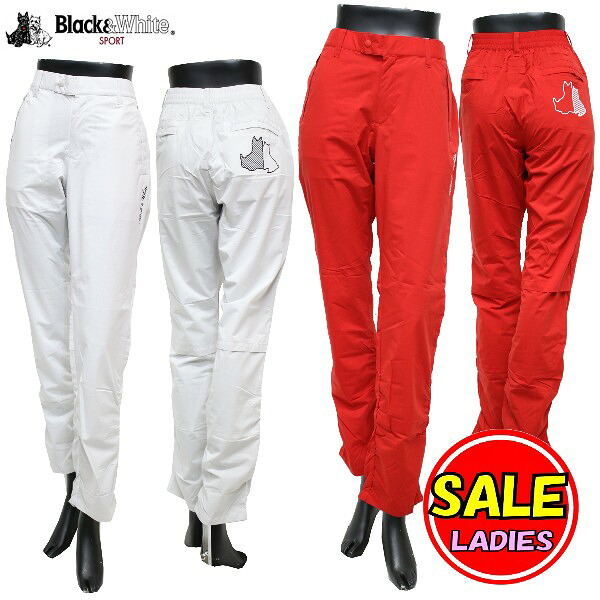 【50%OFF!セール】ブラック&ホワイト / ブラック アンド ホワイト(秋冬モデル!)レインウェア /ライトレインパンツ / 撥水(レディース)ゴルフウェア/|STAGE ONE