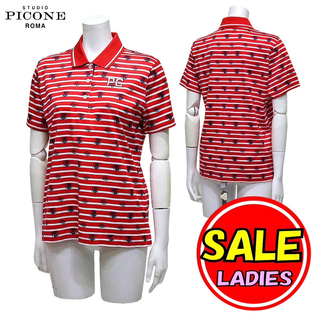 レビューで送料無料 40 Off セール ピッコーネ ピッコーネクラブ Picone Picone Club 春夏モデル ポロシャツ 半袖シャツ ボーダー レディース ゴルフウェアw 正規品 Gonzaga Mg Gov Br