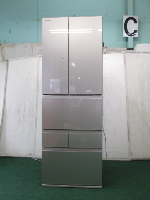 楽天市場】【中古】 東芝 冷蔵庫 426L GR-F43G(NU) ブライトシャンパン