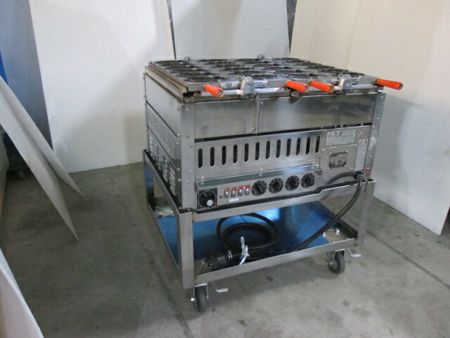 2023年製 大和田製造所 御役目用 たい焼き機 2連用 百貨店陰電子火床 OWD-0401E 三相200V(0113BT)7BY-14【中古】【RCP】