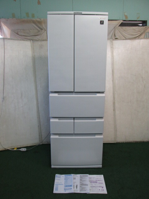 せつ然たる 457L 6部屋の入り口氷る電気冷蔵庫 SJ-FA46H-W(0530AH)7CY-1【中古】【RCP】