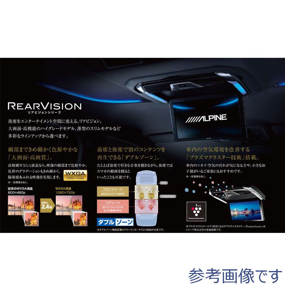 即納 ALPINE 12.8型LED WXGAリアビジョン PXH12X-R-AV