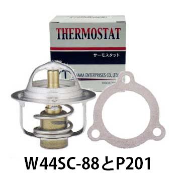サーモスタット パッキンセット 日産 マーチ 型式K10 エンジンMA10S用 多摩興業 W44SC-88 P201 | タマ tama サーモスタッド 車用 21200-05B00 相当 エンジン冷却水 クーラント 温度調整 カスタム パーツ カスタムパーツ 部品 メンテナンス 自動車 車 車用品