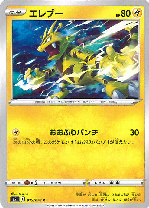 楽天市場】ポケモンカード エレブー LV.20 旧PROMO No.125 PROMO