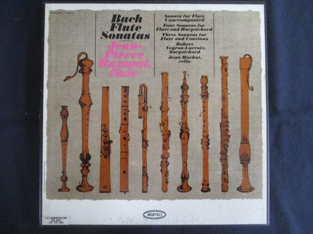 LP/レコード 0250■ジャンピエールランパル/バッハ Flute Sonatas (Complete)/2LP/見本盤/SC6045