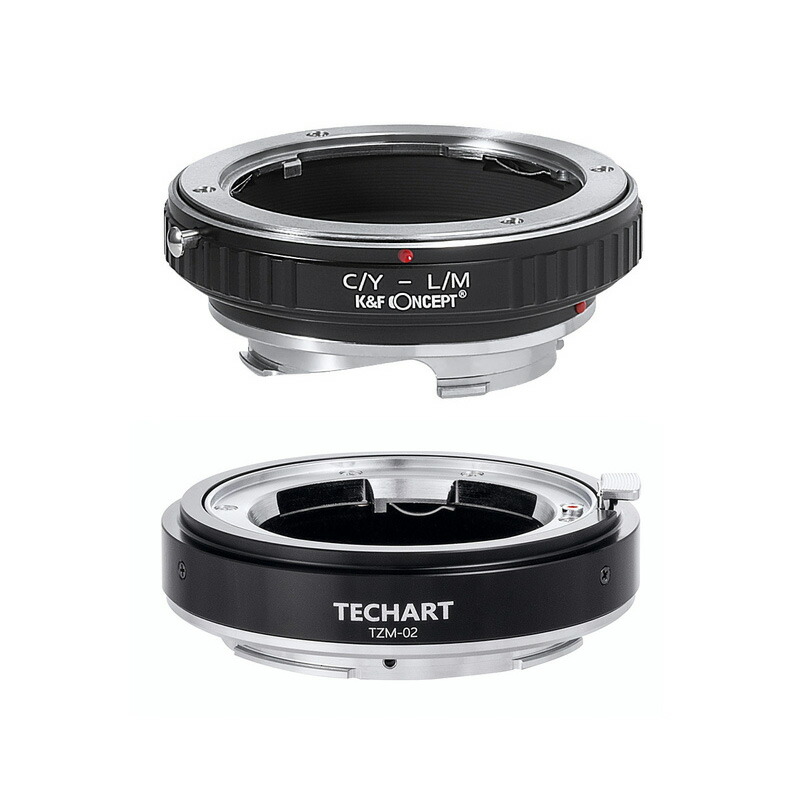 【P2倍！百貨店SALE】【度合い1位】TECHART 陰電子マウントアダプタ 書き割り TZM-02 (CYM2) TZM-02 + K\u0026F Concept KF-CYM2（ヤシカ・コンタックスマウントレンズ → ライカMマウント取り替えっこ）AF相応う 興味の中心仕事場