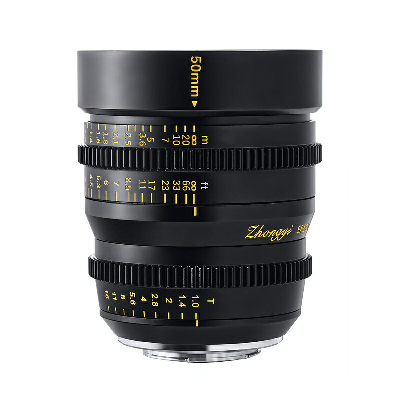 【P2倍+クーポン！マラソン】中一光学 SPEEDMASTER CINEMA 50mm T1.0 マイクロフォーサーズマウント SPEEDMASTER T1.0/50mm MFT 単焦点レンズ シネマレンズ 中望遠 マイクロフォーサーズ レンズ ZHONG YI OPTICS 焦点工房｜焦点工房