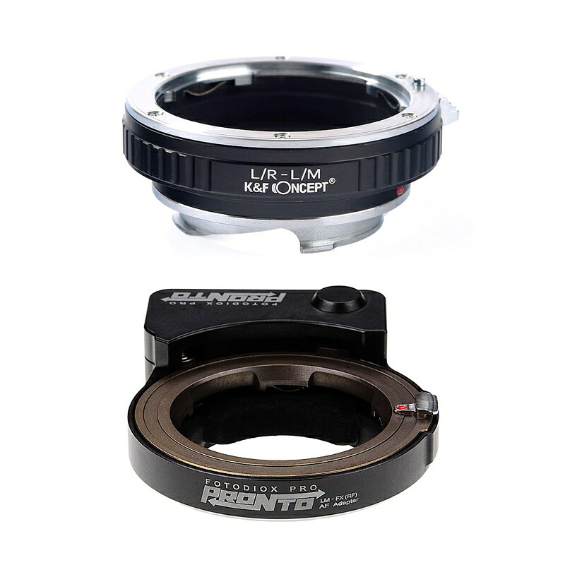 【P2倍+クーポン！マラソン】Fotodiox LM-FXRF-PRN + K&F Concept KF-LRM｜ライカRレンズ用 マウントアダプターセット 焦点工房｜焦点工房