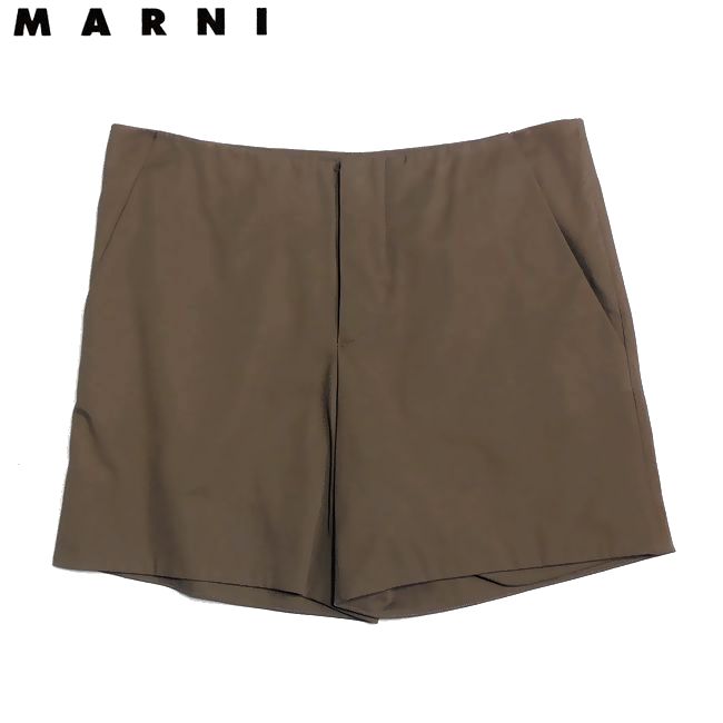 MARNI マルニ 春夏定番 ショートパンツ カーキ 40サイズ 新品 ブランド レディース 春夏|ユーロブランド専門 Style import