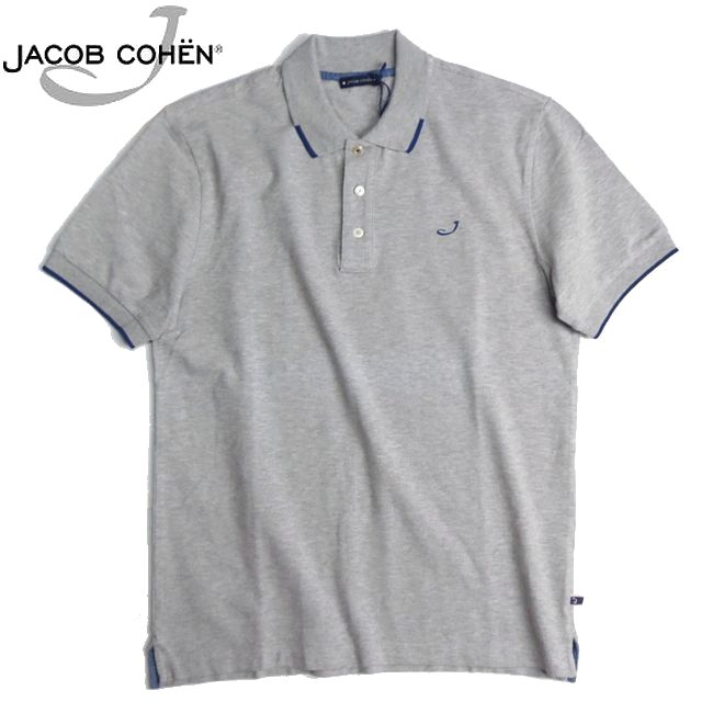 ヤコブコーエン JACOB COHEN 綿織物ピケ スポーツシャツ J4038 薄墨色 M大きさ 新品 ブランド名 メンズ 春夏 伸ばすこと綿織物