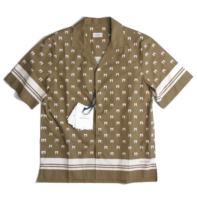 【新品タグ付き】MONCLER モンクレール 半袖総柄 アロハシャツS 楽天市場】モンクレール MONCLER シャツ 半袖 トップス メンズ