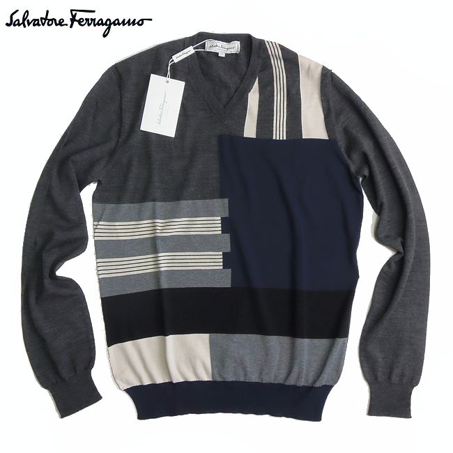 Salvatore Ferragamo サルヴァトーレフェラガモ リネン ニット Salvatore Ferragamo - 美品 サルヴァトーレ フェラガモ Salvatore