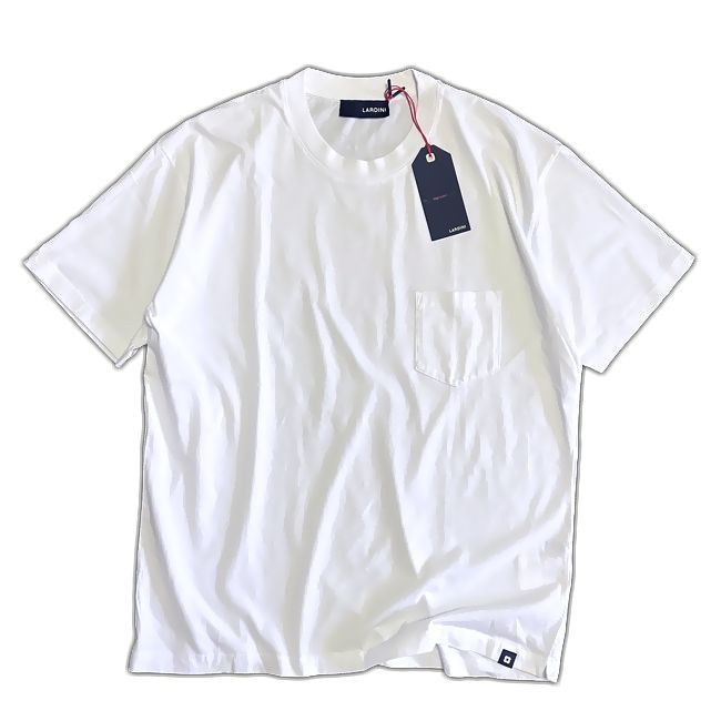 LARDINI ラルディーニ ホワイト Tシャツ コットン Lサイズ 新品 ブランド メンズ 春夏 カットソー｜ユーロブランド専門 Style import