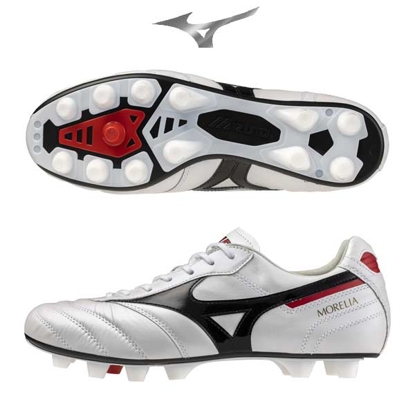 モレリアウェーブホワイト　27.5 MIZUNO ミズノ モレリア ウェーブ(ホワイト×ブラック)【購入特典