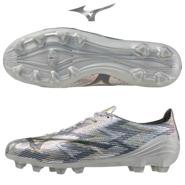 蹴球 スパイク ミズノ アルファ 2 労働者階級 MIZUNO α II PRO シューズ ALPHA 蹴球 くっ付ける式 PLATINUM SILVER PACK P1GA256404 mizuno