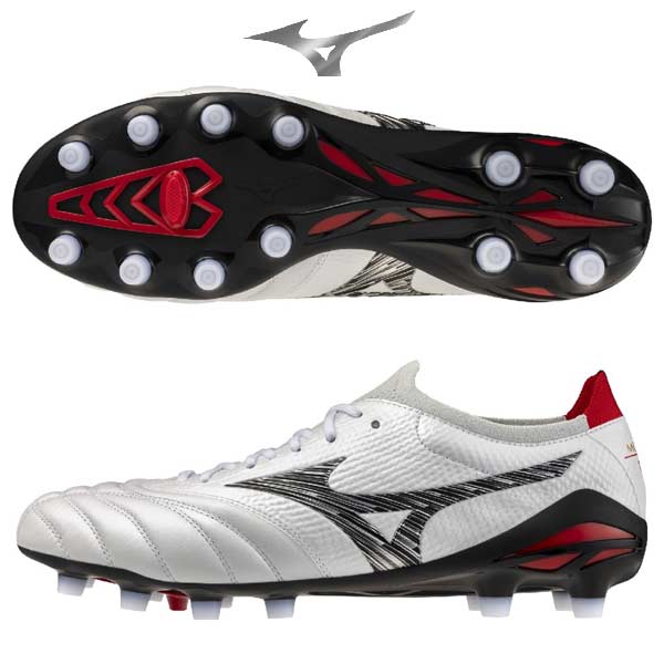 スパイク サッカー ミズノ モレリア ネオ 5 ベータ ジャパン MORELIA NEO V β JAPAN サッカーシューズ 固定式 ホワイト ブラック P1GA269009 mizuno|PRO SHOP SUNCABIN -サンキャビン-