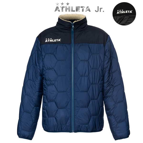 コート ジュニア アスレタ Jr リバーシブル中綿ボアJK スポーツ ウェア 04139J ATHLETA 【65%OFF!】