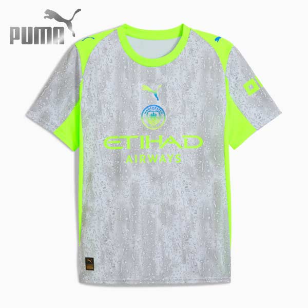 ピューマ お坊っちゃん お召しもの 蹴球 マンチェスターシティ FC 25-26 三塁ベース 写し物 制服 MANCHESTER CITY 3rd Jr 半袖 780365-03 puma