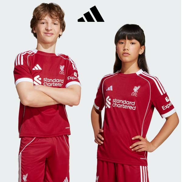 ウエア サッカー ジュニア キッズ アディダス リバプール リヴァプールFC 25/26 レプリカ ホーム ユニフォーム LIVERPOOL JYF33-JV6436 adidas