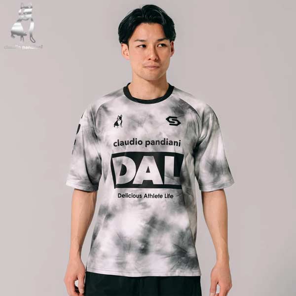 クラウディオパンディアーニ サッカー ウエア DAL tie-dye ひんやりワークアウトシャツ プラシャツ 半袖 フットサル ジャンキー CP26A16-2 claudio pandiani -メール便01-