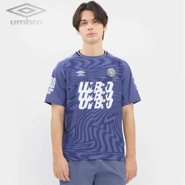 ウェア アンブロ ザ・サード グラフィック ユニフォームシャツ プラクティスシャツ プラシャツ THE THIRD サッカー スポーツ トレーニング シャツ UF6SHS55M-BL00 umbro