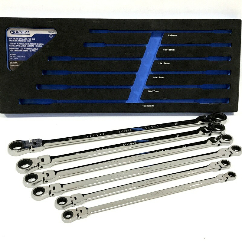 【中古】 エキスパート エクストラロングメトリックメガネレンチセット E111050 ハンドツール 中古工具 大工道具 現場作業 DIY メンテナンス EXPERT △DW2669