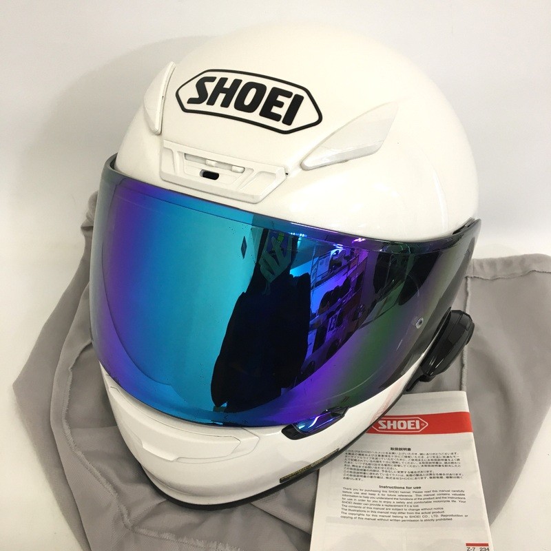 SHOEI ヘルメット　中古品 SHOEI ショウエイ Z-7 フルフェイス ヘルメット ホワイト バイク
