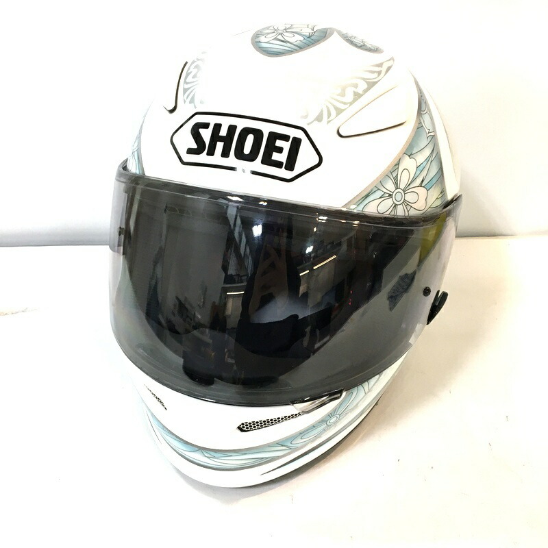 【中古】SHOEI ショウエイ Z-6 COUTURE フルフェイスヘルメット 除菌消臭済 Sサイズ ブルー ホワイト バイク用品 ◇TA3820|福井の買取販売 サンステップ