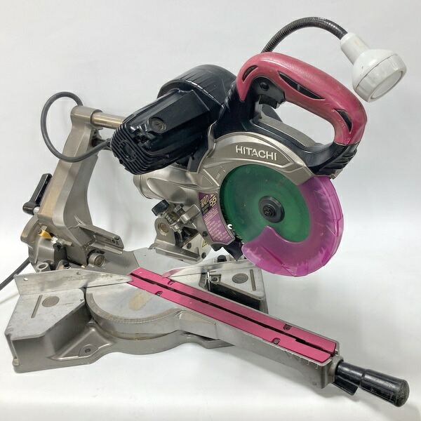 【中古】日立工機 卓上横すべり丸のこ C6RSHC 165粍 100V 大工仕事用 超硬丸のこ マルノコ HITACHI★24 花・ガーデン・DIY-DIY・工具-切断工具