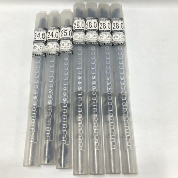 【中古】サンコーテクノ オールせん孔機 パワージェックス 未当て嵌める 7本書き割り 混凝土用 六角軸 鉄槌せん孔機用 PJH-24.0×400 PJH-25.0×400 PJH-28.0×450 ★DT195
