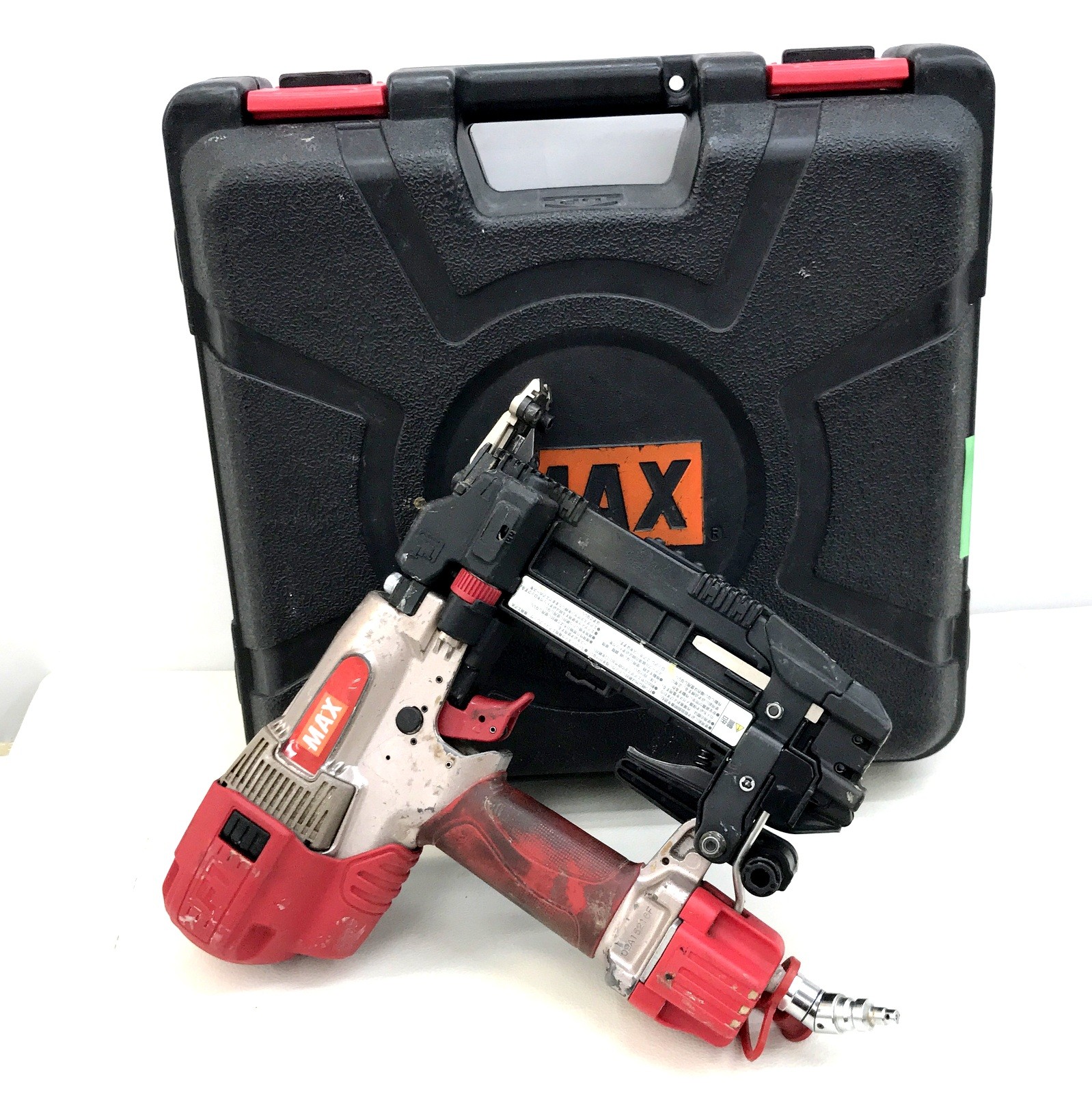 【中古】マックス MAX 高圧ステープル用エアネイラ HA-50F1(D)/4MA立ち会い場 大気圏釘打機 ★DT128