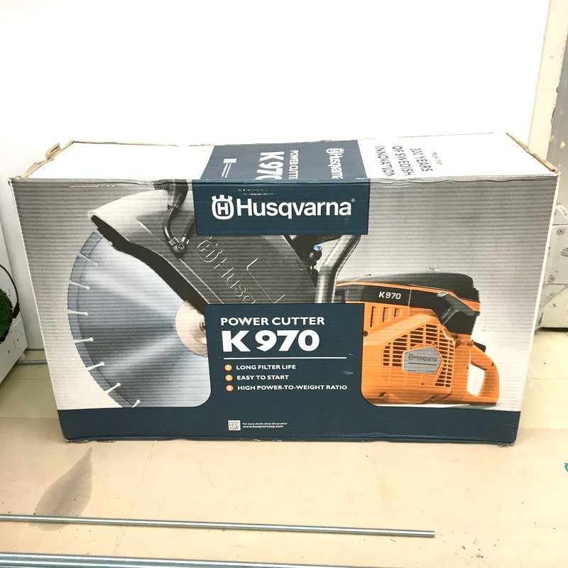 【中古】Husqvarna ハスクバーナ 発動機切り手 K970-14 14in 金モール別売り 未当て嵌める ★DT283-