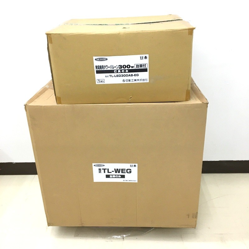 【中古】NICHIDO 日動実業 LED高閣軽気球 TL-LED300AB-EG 発生機用 手押し車付  未当て嵌める ★DT308