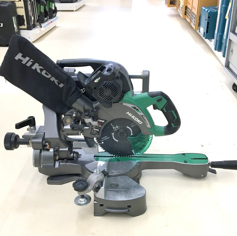 【中古】HiKOKI ハイコーキ 卓上スライド丸のこ C3607DRA(K)(NN) 本体のみ 刃径190mm 黒鯱付き ★DT393|福井の買取販売 サンステップ
