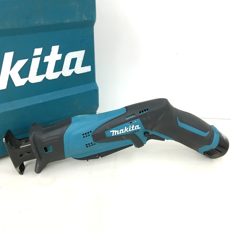【中古】makita マキタ 申し受ける式レシプロソー JR101DZ 本体のみ 10.8V 1.3Ah 蓄電池１個、入れもの付き添い人 申し受ける器別売 ★DT428