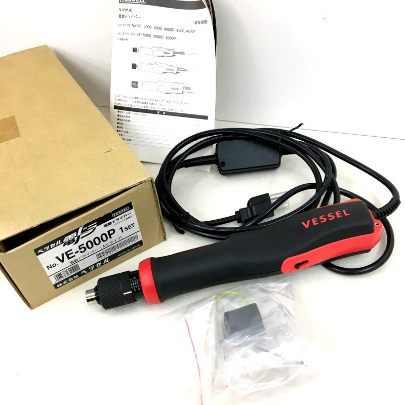 【中古】VESSEL ベッセル 電動１番ウッド VE-5000P AC印字機 うしろ押し乗り掛かる 100V 未当てはめる ★DT462-
