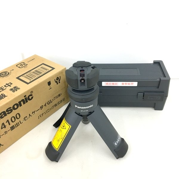 【中古】Panasonic パナソニック レーザ目じるし 墨出しはやりっ児 BTL4100 ケータイGL 労働者階級用 未当て嵌める★DT578