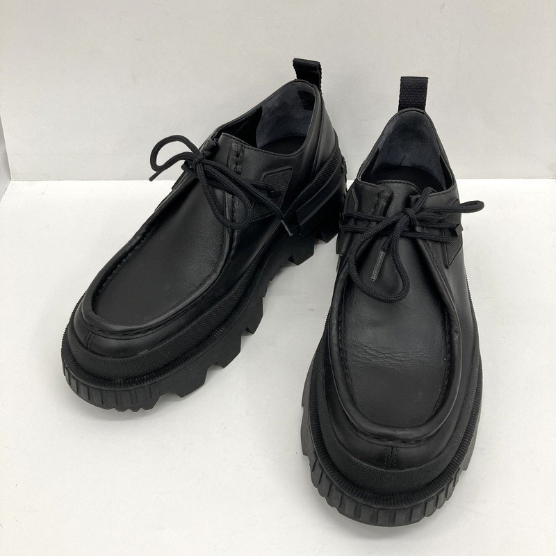 【中古】MONCLER モンクレール MON LOAFERS SHOES モンワラビー サイズ42 26cm相当 メンズ ブラック ★SS528|福井の買取販売 サンステップ