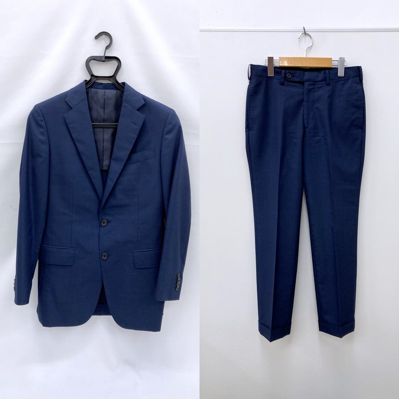 【中古】BARNEYS NEW YORK バーニーズニューヨーク 背広 US71216027 大きさ44 美品 米国海軍 メンズ セットアップ ★SS253