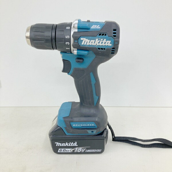 【中古】マキタ makita 申し受ける式ドライバドリル DF487D 18V 40N･m  蓄電池BL1860B付 ドリルドライバ １番ウッドせん孔機★DT660