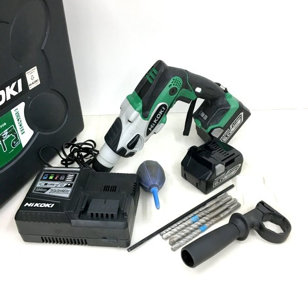 【中古】HiKOKI ハイコーキ コードレスロータリーハンマードリル DH18DSL(2LYPK)(L) フルセット 18V 6.0Ah 16mm ★DT874｜福井の買取販売　サンステップ