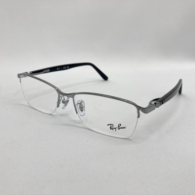 【中古】Ray-Ban レイバン メガネフレーム RB6501 OPTICS 55□17-140 ハーフリム ジャパンモデル メンズ 眼鏡 ★SS1018｜福井の買取販売　サンステップ