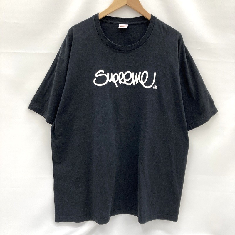 【中古】 Supreme シュプリーム Tシャツ 半袖 クルーネック Handstyle Tee XLサイズ ブラック プリント 古着 ★SS1121｜福井の買取販売　サンステップ
