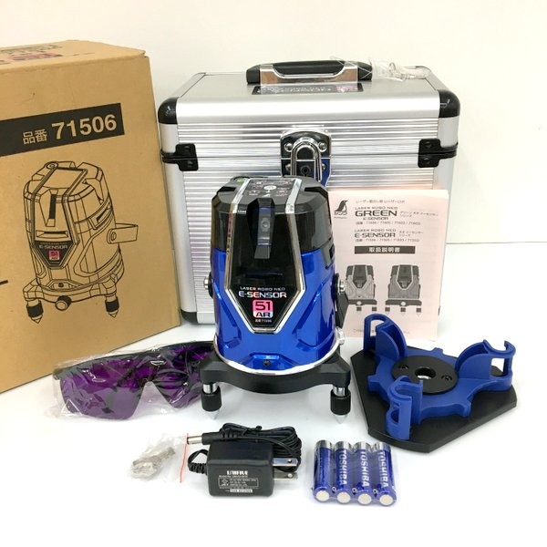 【中古】shinwasokutei シンワ測定 レーザーロボ Neo E Sensor 51AR 71506 レーザー墨出し器 フルライン・地墨 未使用★DT1231｜福井の買取販売　サンステップ